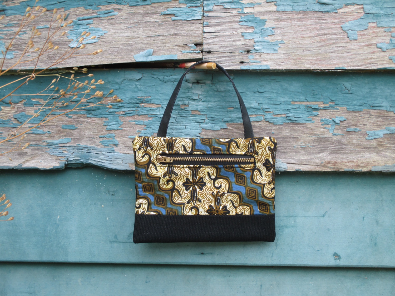 Grandmother's batik bag, alt angle