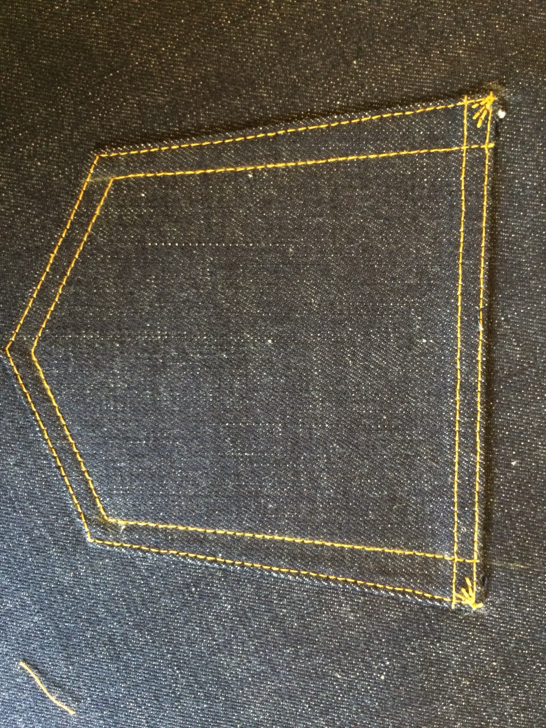 Back pocket stitching